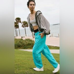 NWT Free People Movement Mesmerize Me Pants In Poolside